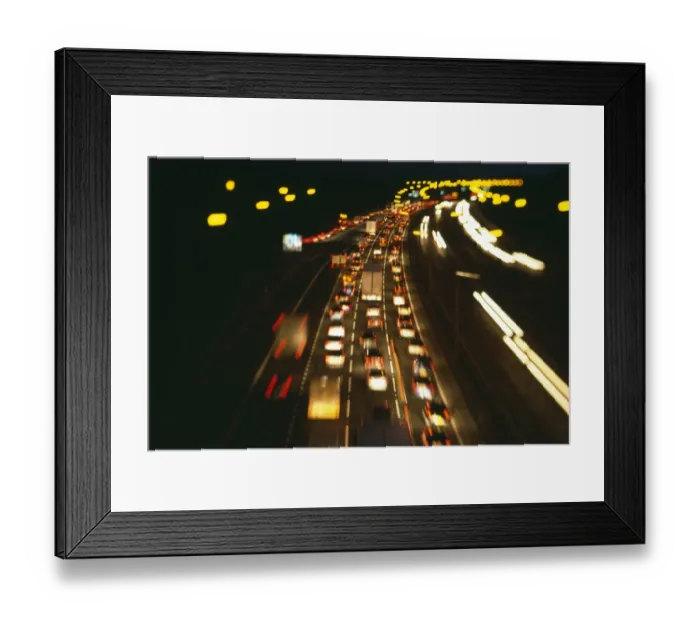 Framed Print : Traffic jam at junction 5 of M25 motorway Framed Print : Traffic jam at junction 5 of M25 motorway