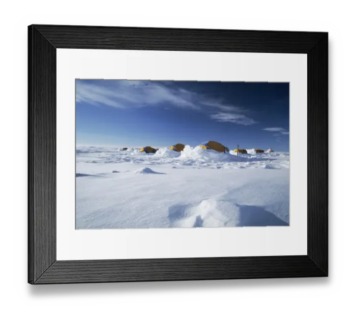 Framed Print : Tented camp at Patriot Hills, Antarctica Framed Print : Tented camp at Patriot Hills, Antarctica
