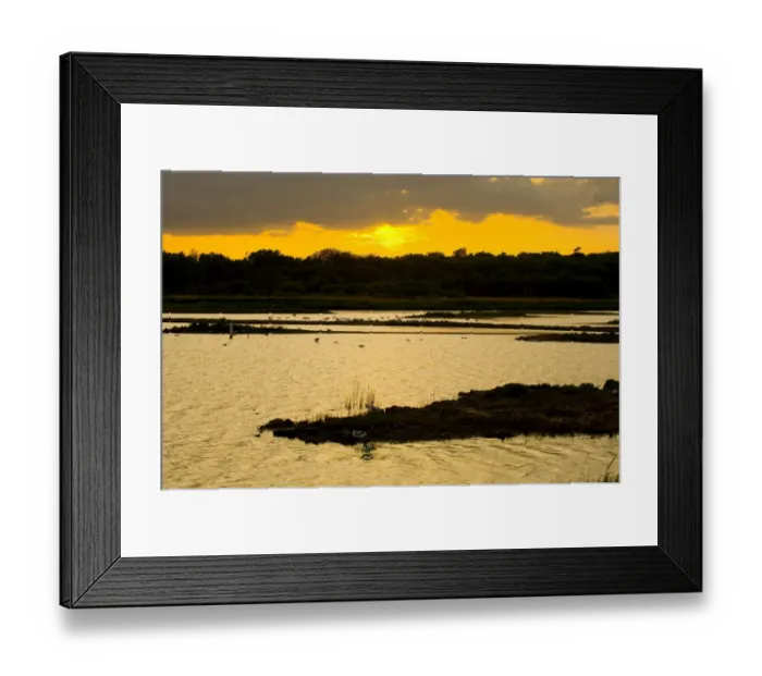 Framed Print : Scrape at Minsmere at dusk May Framed Print : Scrape at Minsmere at dusk May