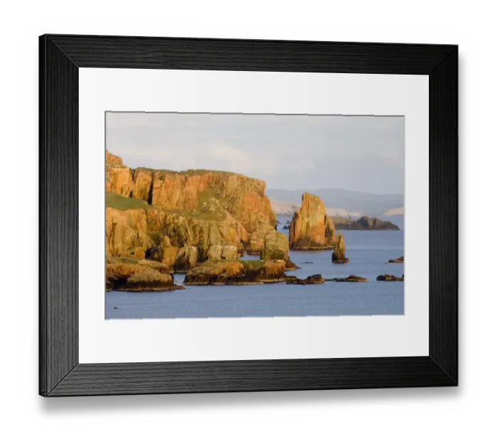 Framed Print : Cliff scenery NW mainland Shetland Scotland May Framed Print : Cliff scenery NW mainland Shetland Scotland May