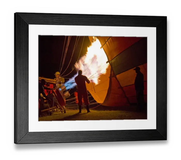 Framed Print : Inflating a hot air balloon prior to dawn in Masai Mara Kenya Framed Print : Inflating a hot air balloon prior to dawn in Masai Mara Kenya