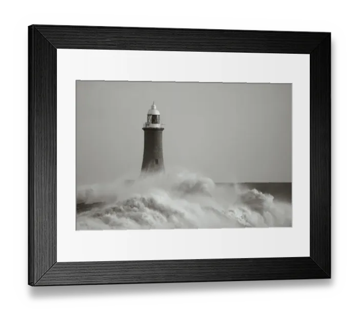 Framed Print : Rough seas Tynemouth pier Tynemouth UK winter Framed Print : Rough seas Tynemouth pier Tynemouth UK winter