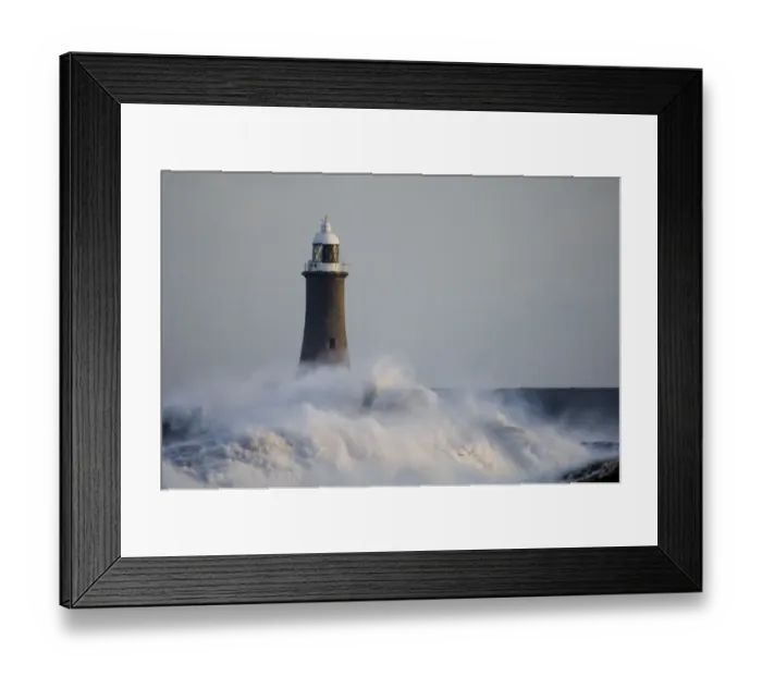 Framed Print : Rough seas Tynemouth pier Tynemouth UK winter Framed Print : Rough seas Tynemouth pier Tynemouth UK winter