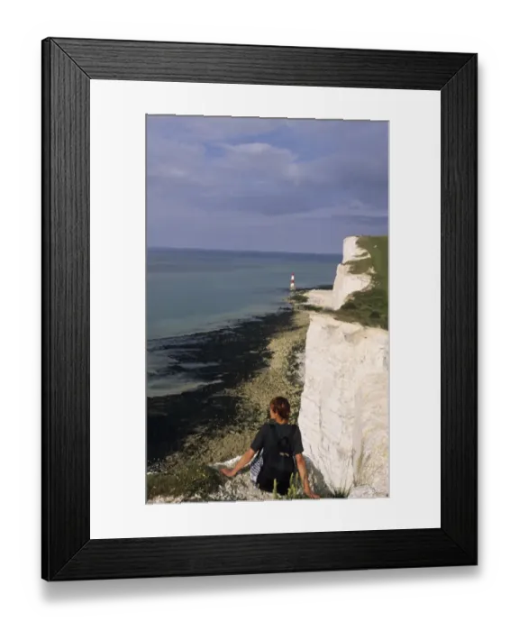 Framed Print : 02379dt. Beachy Head Sussex Framed Print : 02379dt. Beachy Head Sussex