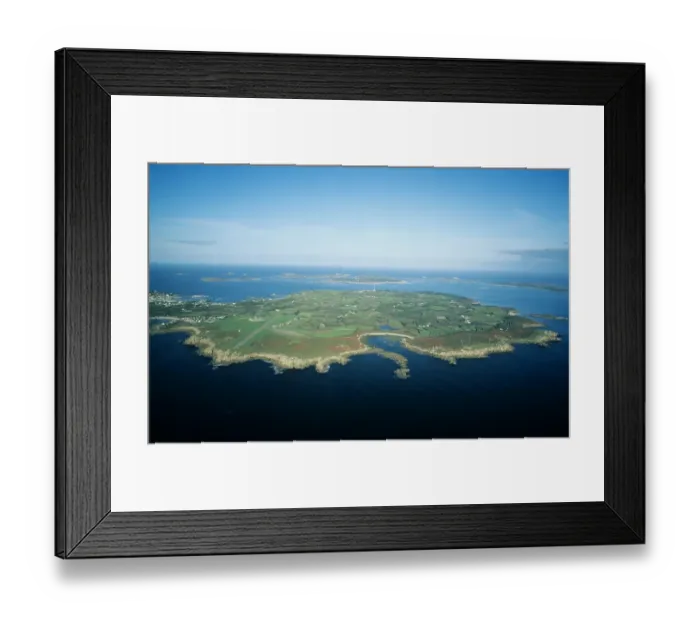 Framed Print : 02384dt. Isles of Scilly Cornwall with St Marys in foreground October Framed Print : 02384dt. Isles of Scilly Cornwall with St Marys in foreground October