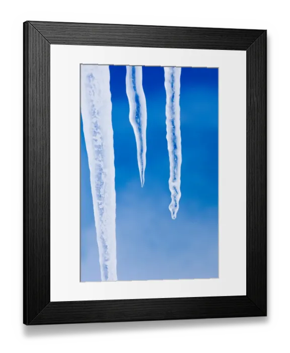 Framed Print : Icicles hanging from iceberg stuck in the fast ice of the Weddell Sea around Snow Framed Print : Icicles hanging from iceberg stuck in the fast ice of the Weddell Sea around Snow