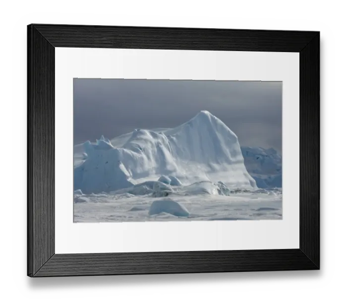 Framed Print : 02600dt. Icebeberg stuck in fast ice of Weddell Sea Snow Hill Island Antarctic Framed Print : 02600dt. Icebeberg stuck in fast ice of Weddell Sea Snow Hill Island Antarctic