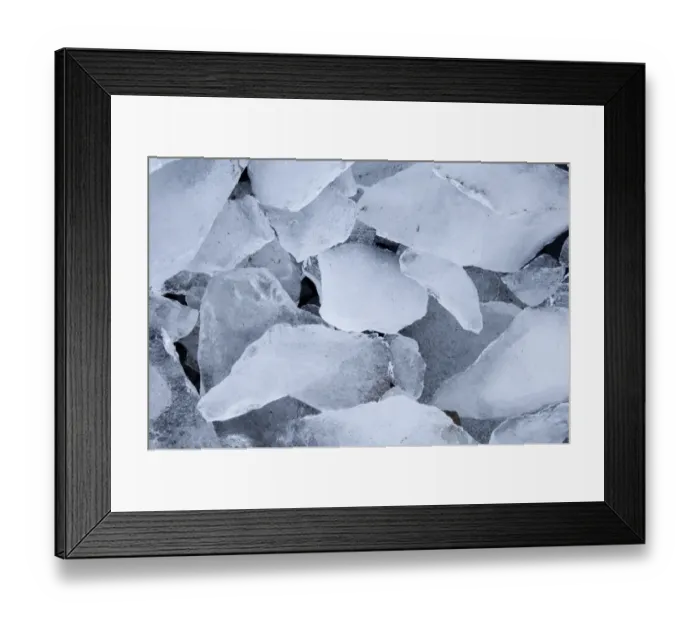 Framed Print : Close up of pieces of ice washed up on to beach at Brown Bluff on Antarctic Peninsula Framed Print : Close up of pieces of ice washed up on to beach at Brown Bluff on Antarctic Peninsula