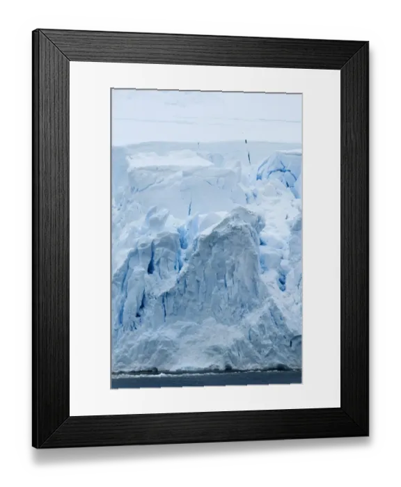 Framed Print : Ice cliff Lemaire Channel Antarctic Peninsula Antarctica Framed Print : Ice cliff Lemaire Channel Antarctic Peninsula Antarctica
