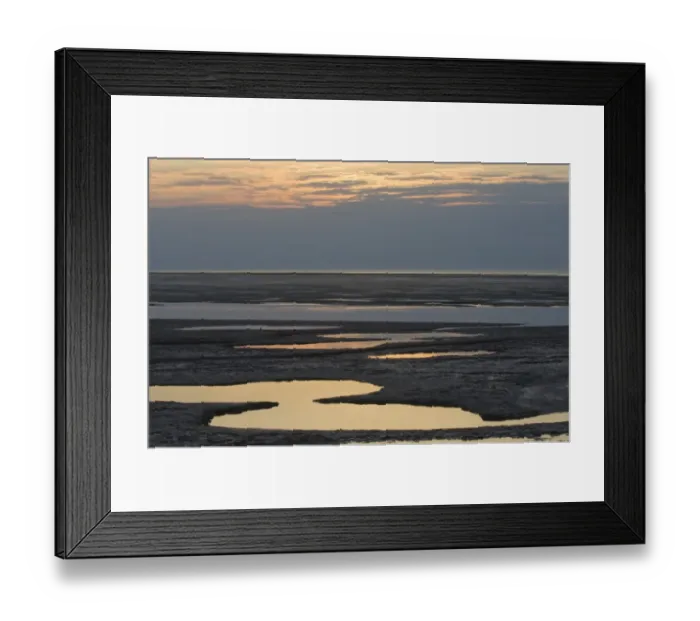 Framed Print : Mudflats on The Wash off Snettisham Norfolk Framed Print : Mudflats on The Wash off Snettisham Norfolk