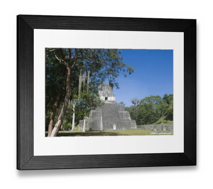 Framed Print : Temple 2 within the Grand Plaza Tikal Peten Guatemala Framed Print : Temple 2 within the Grand Plaza Tikal Peten Guatemala