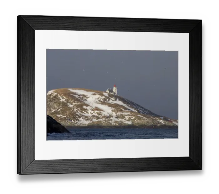 Framed Print : Island of Hornoya, Varanger Fjord, Arctic Norway March Framed Print : Island of Hornoya, Varanger Fjord, Arctic Norway March
