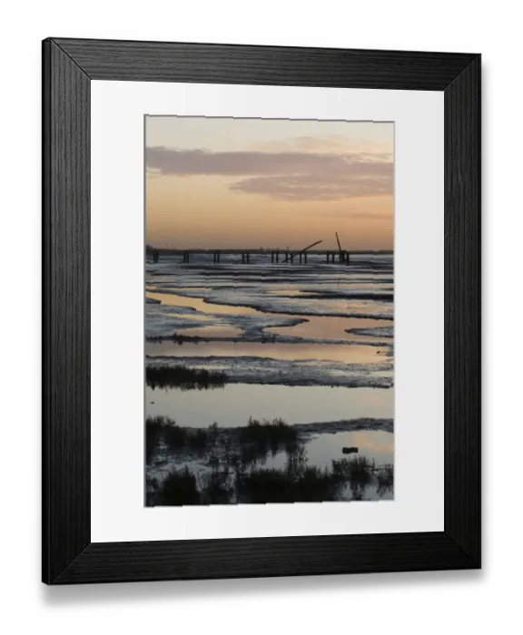 Framed Print : Mudflats in the Wash at Snettisham RSPB Reserve Norfolk winter Framed Print : Mudflats in the Wash at Snettisham RSPB Reserve Norfolk winter