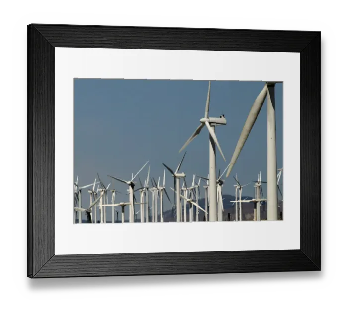 Framed Print : Wind Farm near San Diego California USA Framed Print : Wind Farm near San Diego California USA