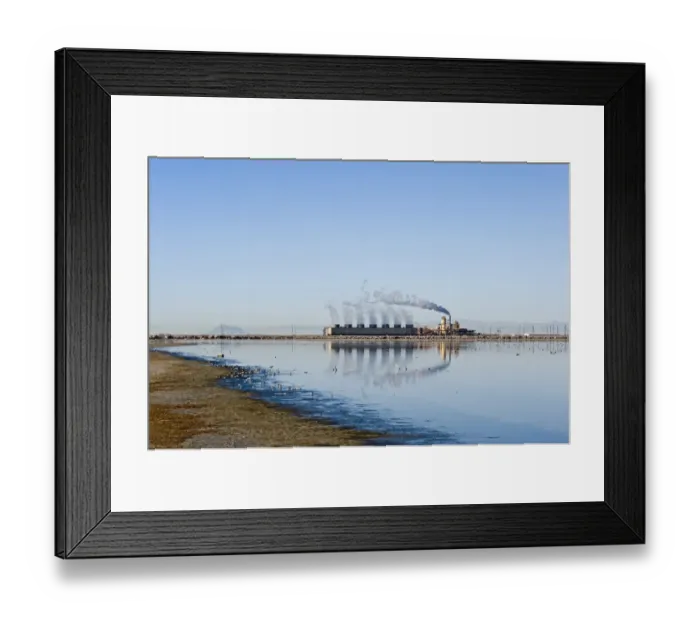 Framed Print : Geothermal power plant on shores of Salton Sea California USA Framed Print : Geothermal power plant on shores of Salton Sea California USA