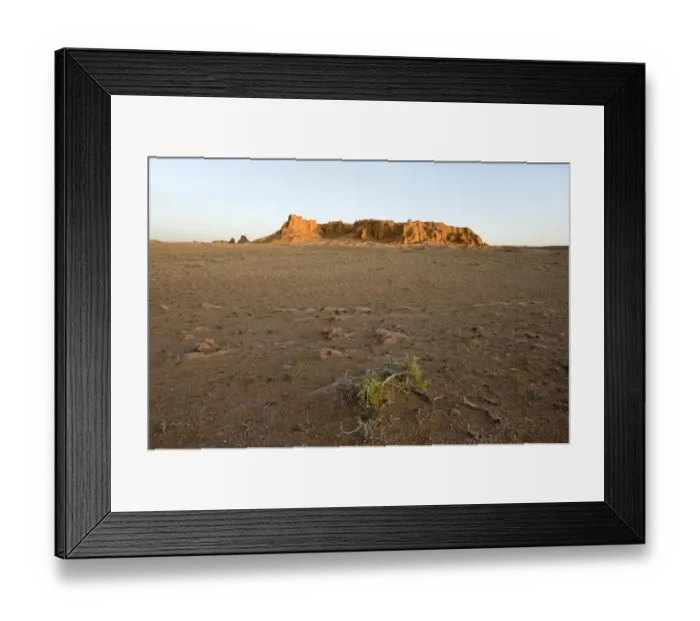 Framed Print : The Flaming Cliffs (Bayanzag) famed for its fossilized dinosaur bones this was Framed Print : The Flaming Cliffs (Bayanzag) famed for its fossilized dinosaur bones this was