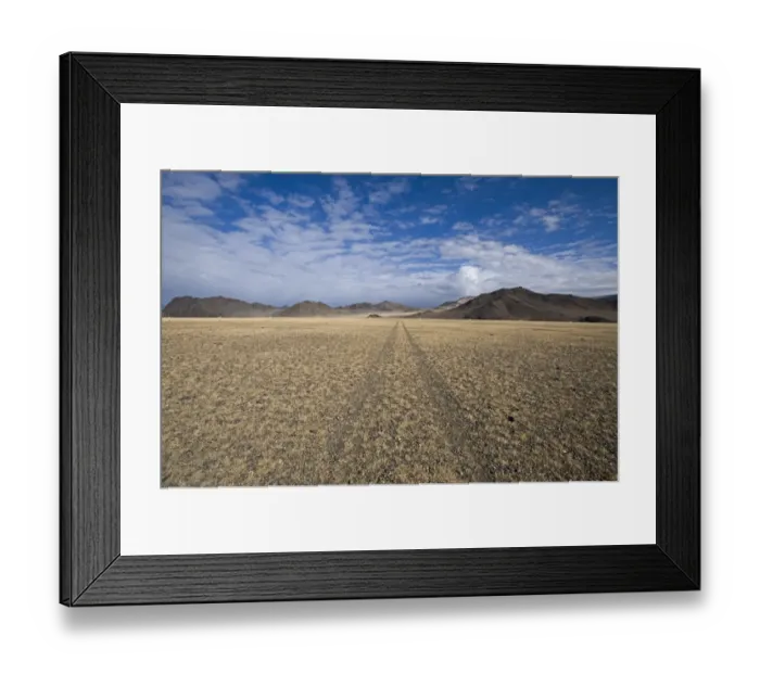 Framed Print : Track across the Steppe near Bayan-Ulgii in the Altai Mountains western Mongolia Framed Print : Track across the Steppe near Bayan-Ulgii in the Altai Mountains western Mongolia