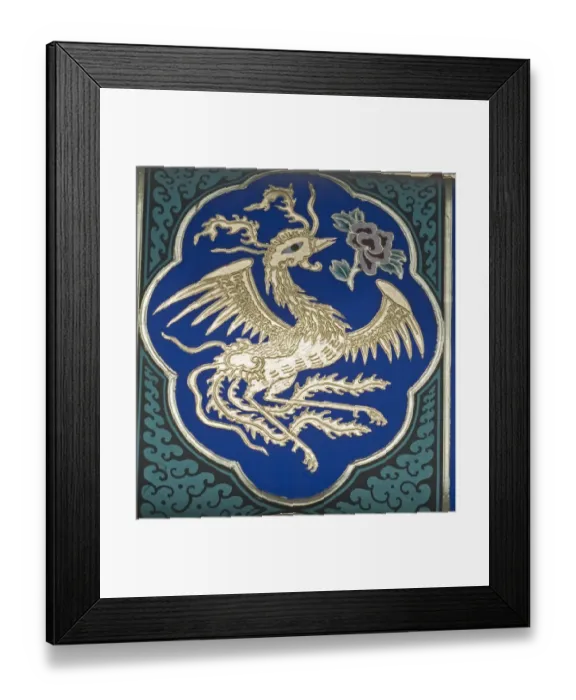 Framed Print : Phoenix in gold leaf on Temple of Heaven Beijing China Framed Print : Phoenix in gold leaf on Temple of Heaven Beijing China