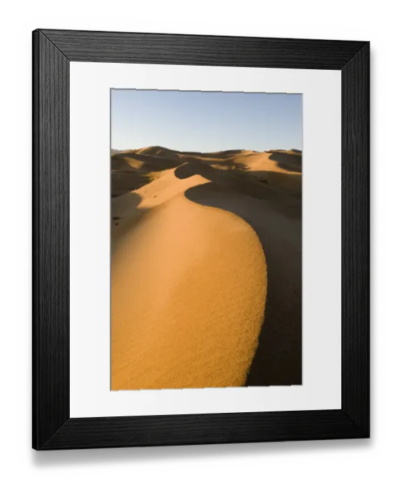 Framed Print : Khongoryn Els sand dunes in southern Gobi Desert Mongolia winter Framed Print : Khongoryn Els sand dunes in southern Gobi Desert Mongolia winter