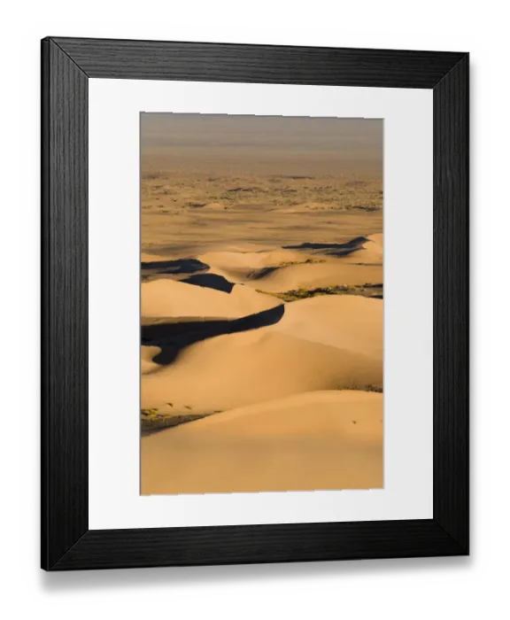 Framed Print : Khongoryn Els sand dunes in southern Gobi Desert Mongolia winter Framed Print : Khongoryn Els sand dunes in southern Gobi Desert Mongolia winter