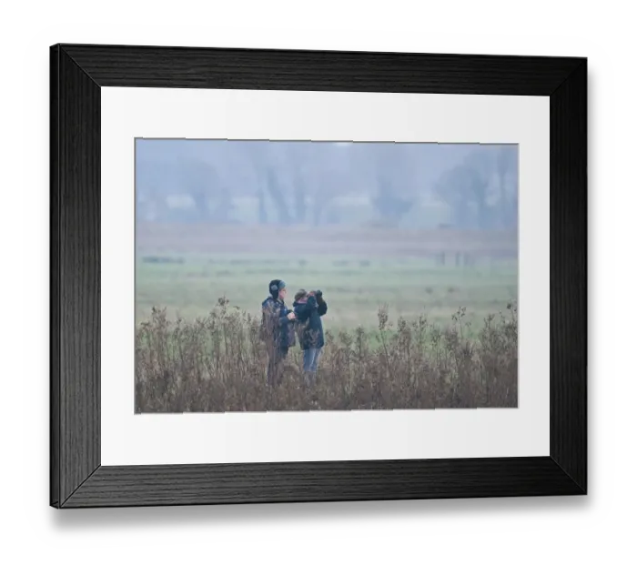 Framed Print : Bird watching from track at Buckenham Marshes RSPB Reserve in the Yare Valley Norfolk Framed Print : Bird watching from track at Buckenham Marshes RSPB Reserve in the Yare Valley Norfolk