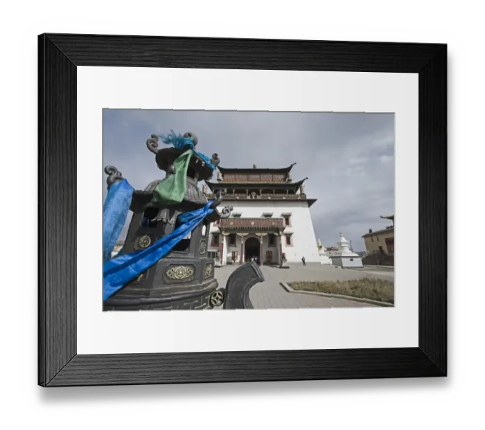 Framed Print : Gandan Monastery in Ulan Bator Mongolia Framed Print : Gandan Monastery in Ulan Bator Mongolia