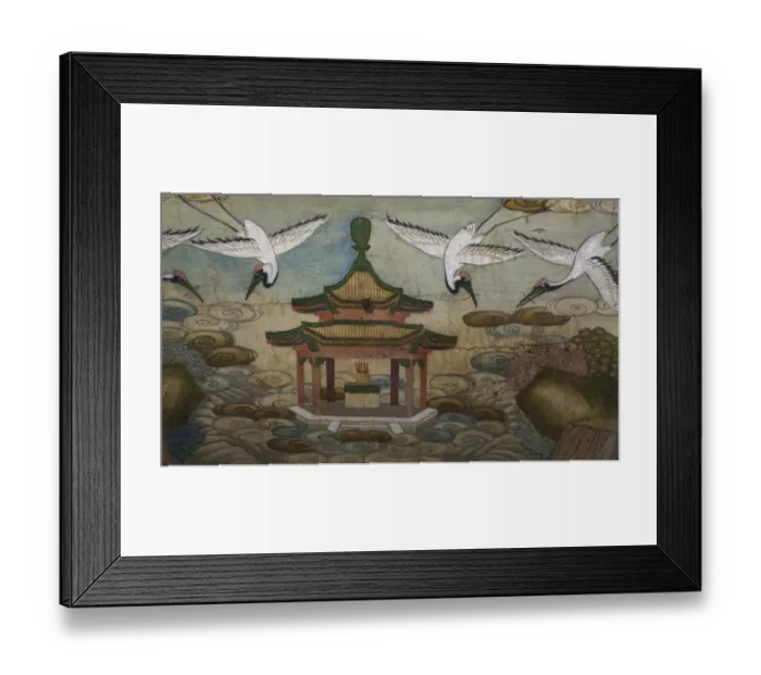 Framed Print : Red-crowned Cranes Grus japonensis depicted on side of musical instrument dating Framed Print : Red-crowned Cranes Grus japonensis depicted on side of musical instrument dating