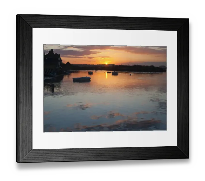 Framed Print : Burnham Deepdale at high tide winter Norfolk Framed Print : Burnham Deepdale at high tide winter Norfolk
