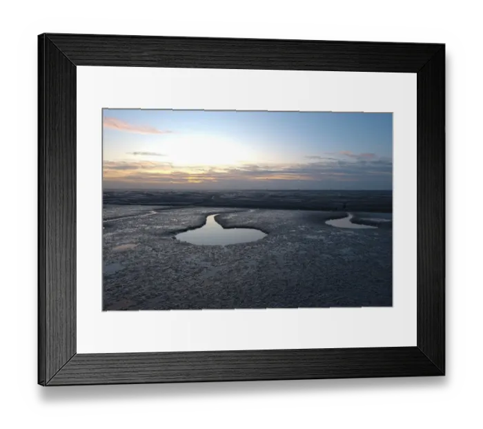 Framed Print : The Wash Snettisham Norfolk at low tide winter Framed Print : The Wash Snettisham Norfolk at low tide winter