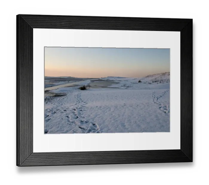 Framed Print : Snow covered beach at Salthouse Norfolk December Framed Print : Snow covered beach at Salthouse Norfolk December