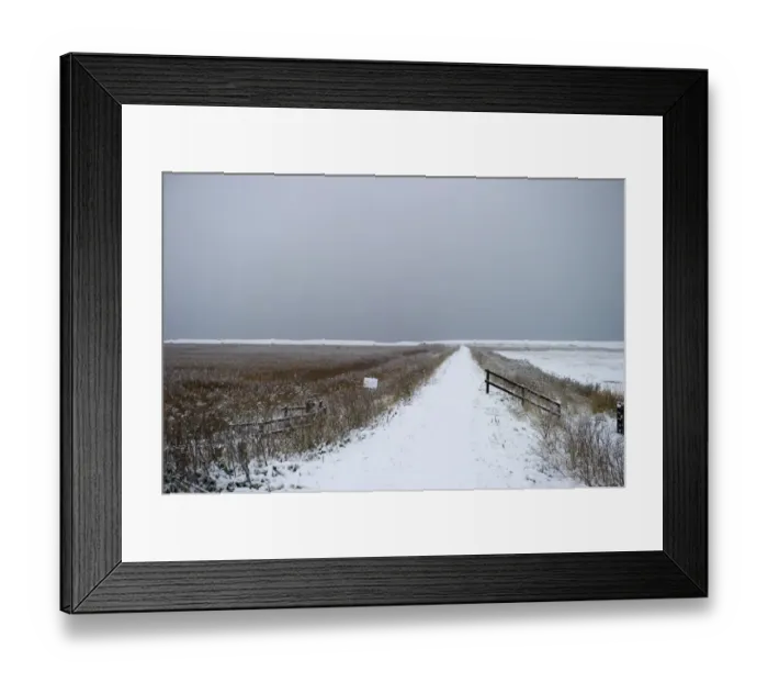 Framed Print : East Bank at Cley in winter Norfolk December Framed Print : East Bank at Cley in winter Norfolk December