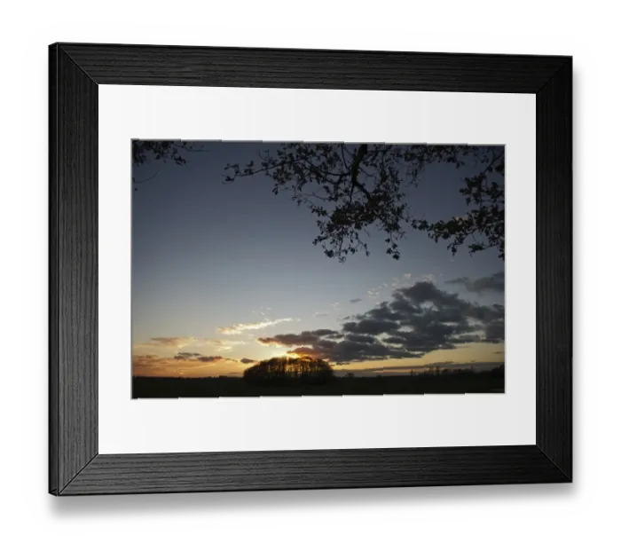 Framed Print : Buckenham Marshes RSPB Reserve at dusk Yare Valley Norfolk December