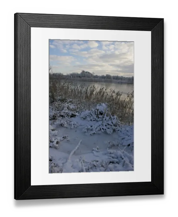 Framed Print : Frozen River Yare at Ferry Lane Wood near Postwick Norfolk December Framed Print : Frozen River Yare at Ferry Lane Wood near Postwick Norfolk December