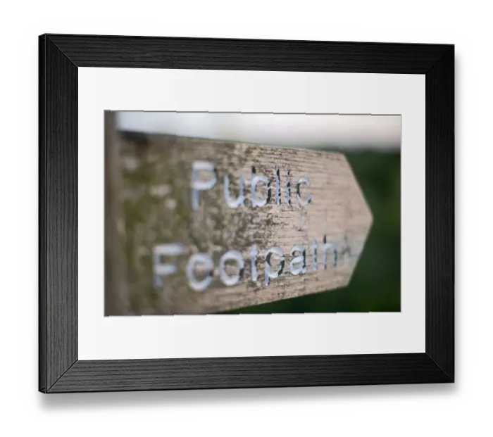 Framed Print : Public Footpath sign at Burnham Norton Norfolk Framed Print : Public Footpath sign at Burnham Norton Norfolk