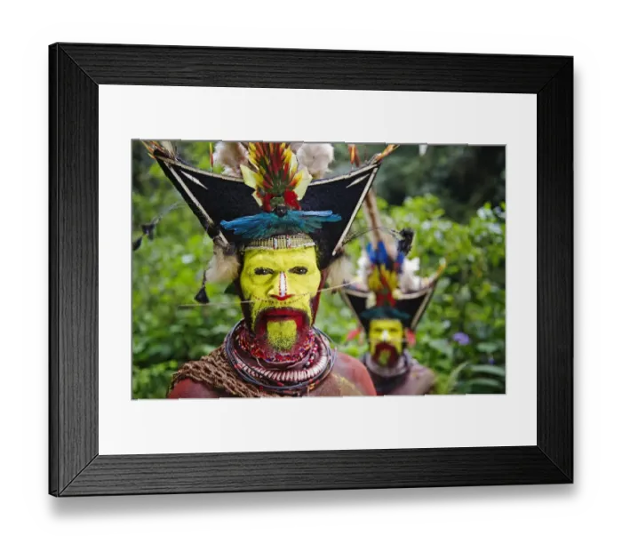 Framed Print : Timan Thumbu Huli Wigman from Tari Southern Highlands Papua New Guinea. Feathers Framed Print : Timan Thumbu Huli Wigman from Tari Southern Highlands Papua New Guinea. Feathers