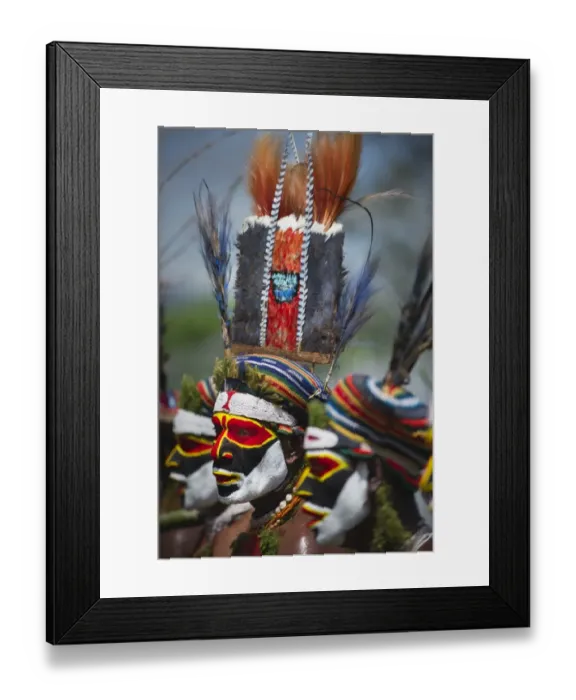Framed Print : Tribal performers from the Anglimp District in Waghi Province Western Highlands Papua Framed Print : Tribal performers from the Anglimp District in Waghi Province Western Highlands Papua