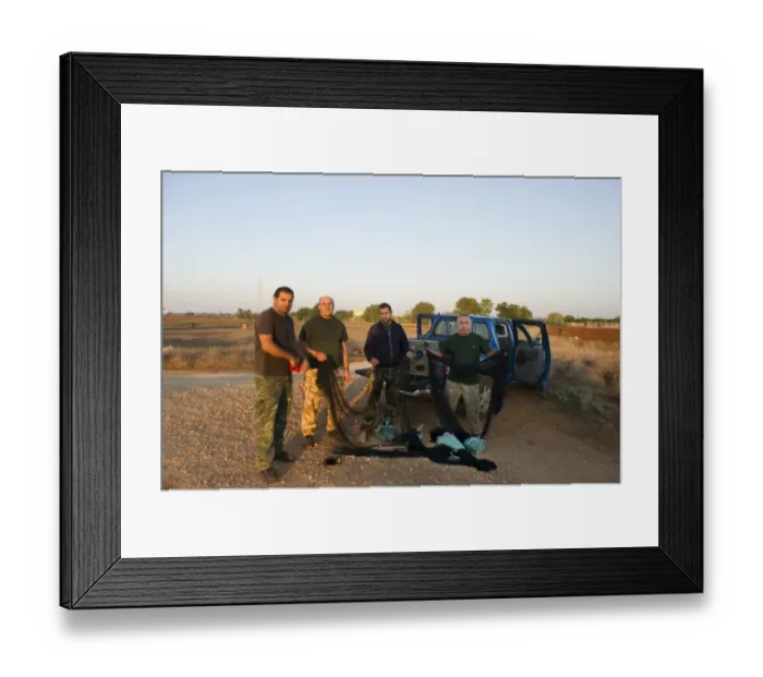 Framed Print : Seargeant Kyriacos Elia and team from Sovereign Base Area Police at Deleleia with