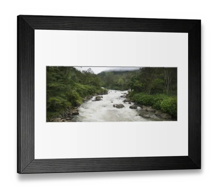 Framed Print : Waghi River in Western Highlands of Papua New Guinea Framed Print : Waghi River in Western Highlands of Papua New Guinea