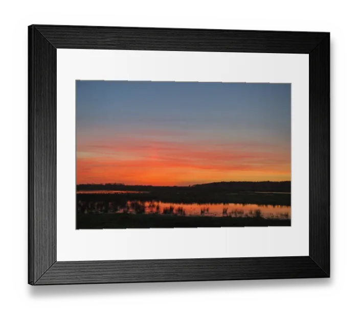 Framed Print : Holkham freshmarsh viewed from Lady Annes Drive Norfolk at dusk winter Framed Print : Holkham freshmarsh viewed from Lady Annes Drive Norfolk at dusk winter