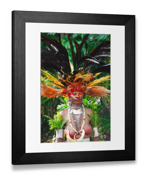 Framed Print : Performers from Jiwaka tribe in the Western Highlands at the Paiya show Sing-sing Framed Print : Performers from Jiwaka tribe in the Western Highlands at the Paiya show Sing-sing