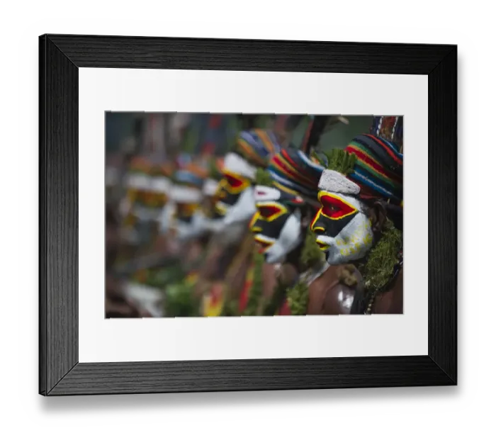 Framed Print : Tribal performers from the Anglimp District in Waghi Province Western Highlands Papua Framed Print : Tribal performers from the Anglimp District in Waghi Province Western Highlands Papua