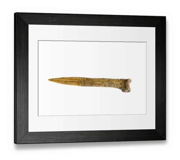 Framed Print : Dagger made of Cassowary bone Papua New Guinea Framed Print : Dagger made of Cassowary bone Papua New Guinea