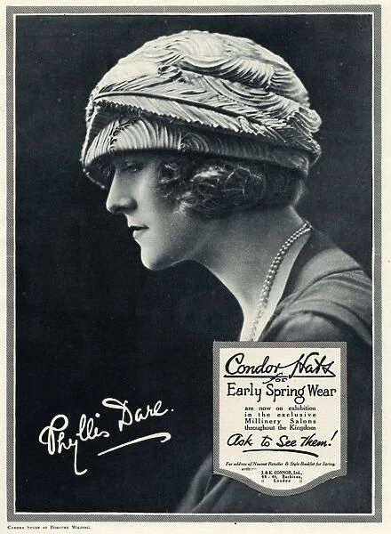 Advert for Condor hats 1923
