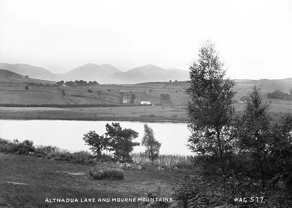 Altnadua Lake and Mourne Mountains
