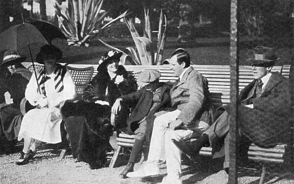 Anthony Wilding at Beau Site, Cannes, 1914