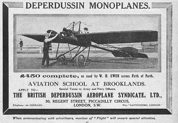 The British Deperdussin Aeroplane Syndicate Ltd. Deperd?