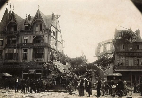 Dunkirk, France - bomb damage, WW1