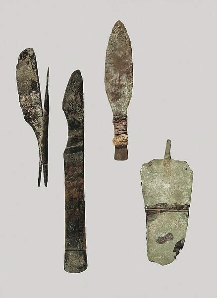 Egyptians surgical instruments made of bronze. Egyptian