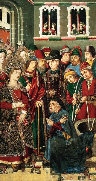 Gothic Art. Spain. 15th century. Confession of Jewish Judas