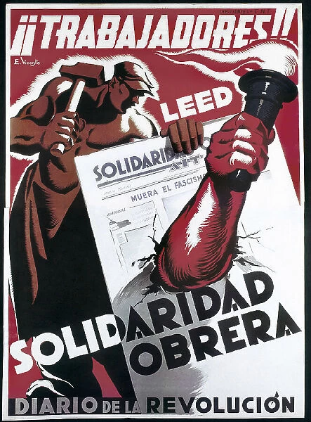 Guerra Civil Espanola (1936-1939). Trabajadores!!